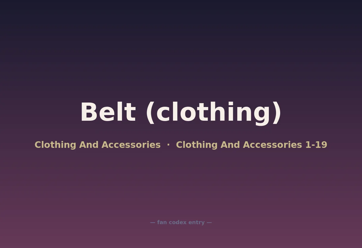 Belt (clothing)