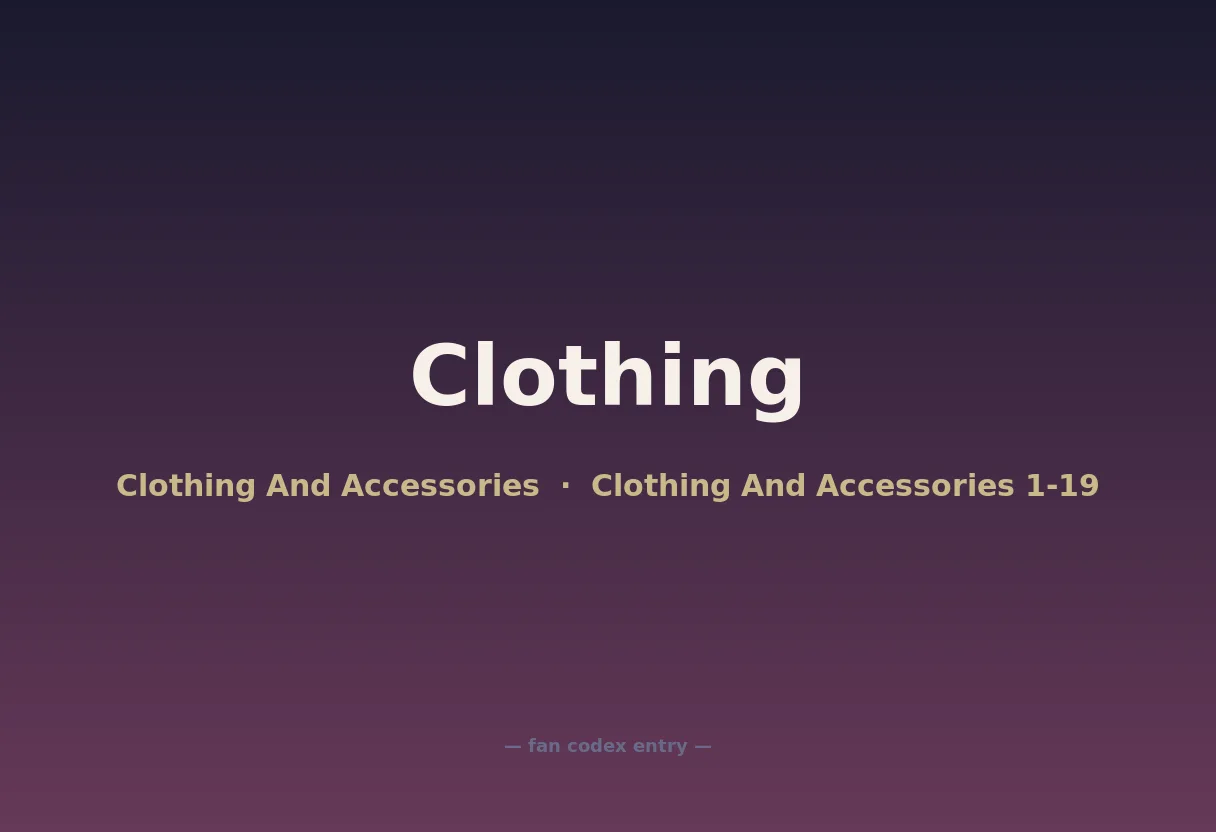 Clothing