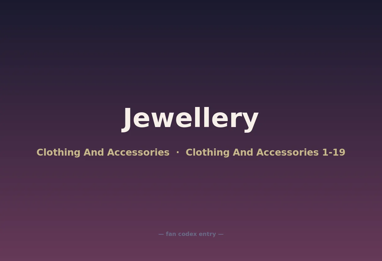 Jewellery