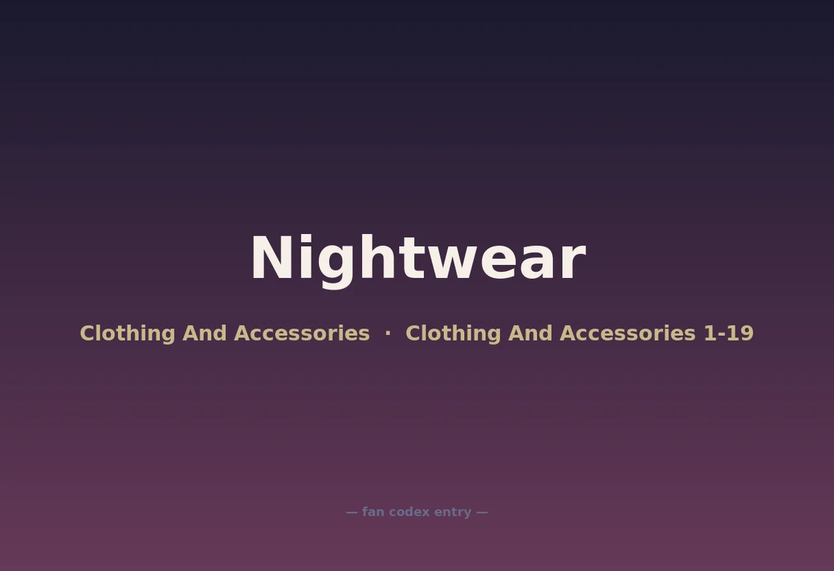 Nightwear